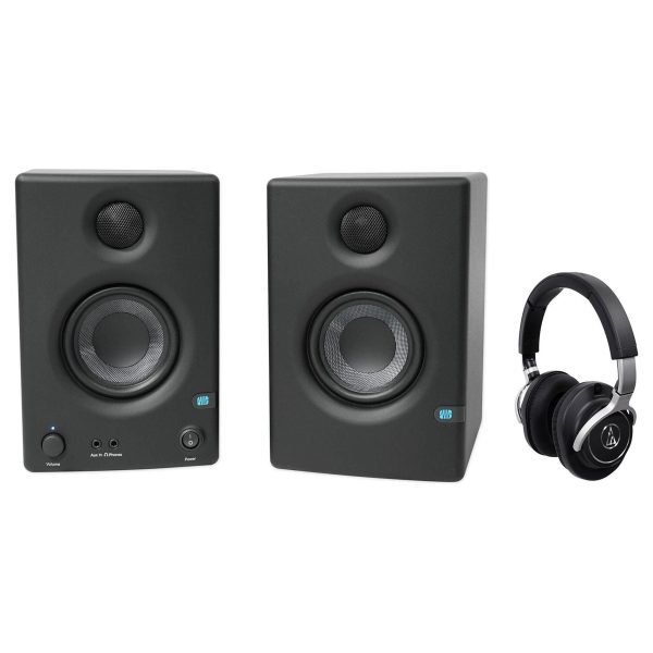 Audio Technica ATH-M70x Monitor Headphones ATHM70x+Presonus Eris E3.5 Monitors Discount