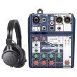 Audio Technica ATH-M60X Studio Headphones+Soundcraft Mixer w  USB Interface on Sale