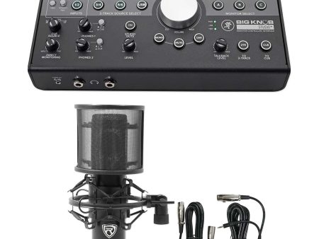 Mackie Big Knob Studio + Plus 4x3 Studio Monitor Controller Interface+Mic+Mount Discount