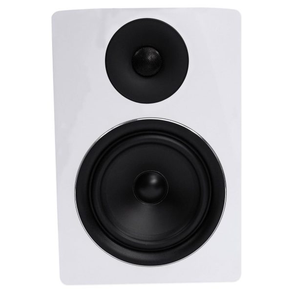 (2) Rockville APM6W 6.5  Powered Studio Monitor Speakers+Swivel Wall Brackets Supply