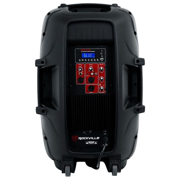 Rockville BPA15 15  Powered 800w DJ PA Speaker w Bluetooth+Rolling Travel Bag on Sale