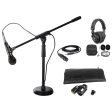 Audio Technica ATM510 PC Podcasting Podcast Microphone+Boom Stand+Headphones Fashion