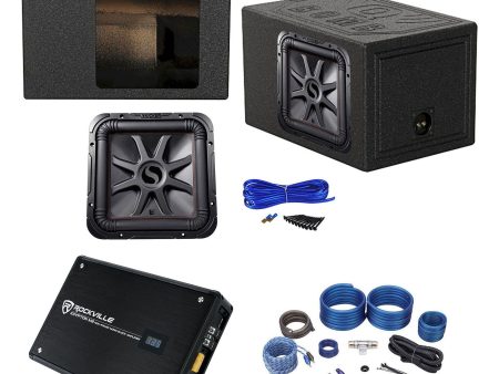 KICKER 45L7R122 12  1200w L7R Solo-Baric Subwoofer+Ported Box+Mono Amplifier+Kit Sale