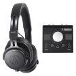 Audio Technica ATH-M60X Studio Headphones+Mackie Big Knob Monitor Controller Online Hot Sale