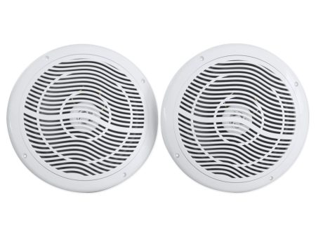 Pair Rockville RMC80W 8  800 Watt Waterproof Marine Boat Speakers 2-Way White For Discount