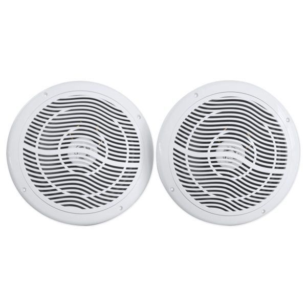 Pair Rockville RMC80W 8  800 Watt Waterproof Marine Boat Speakers 2-Way White For Discount