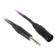 8 Rockville RCXMB30-P Purple 30  Male REAN XLR to 1 4   TRS Balanced Cables For Sale