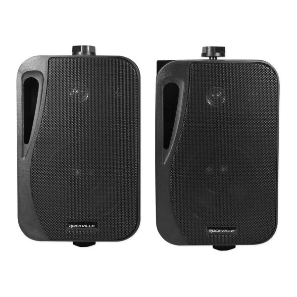 6) Rockville HP4S Black 4 inch Outdoor Indoor Home Theater Patio Swive Speakers Online now