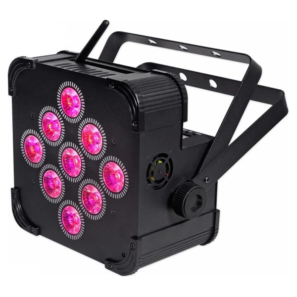 12) Rockville BEST PAR 60 Rechargeable Par Can Wash Lights Wireless DMX+RGBWA+UV Supply