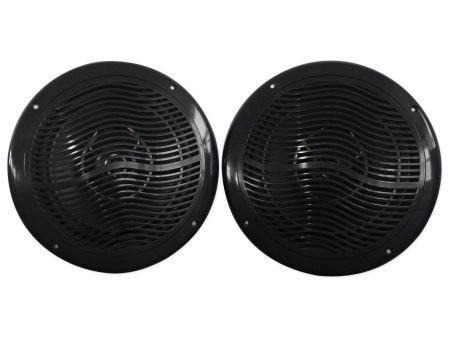 Pair Rockville RMC80B 8  800 Watt Waterproof Marine Boat Speakers 2-Way Black For Cheap