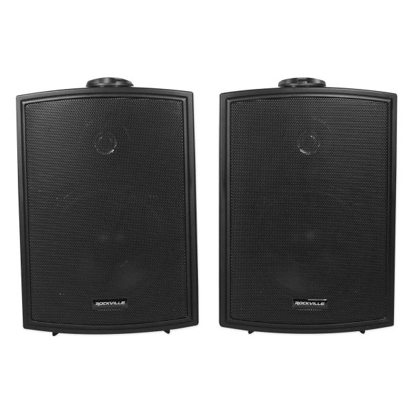 (6) Rockville HP5S-8 Black 5.25  Swivel Home Theater Speakers+JBL Subwoofers Online Sale