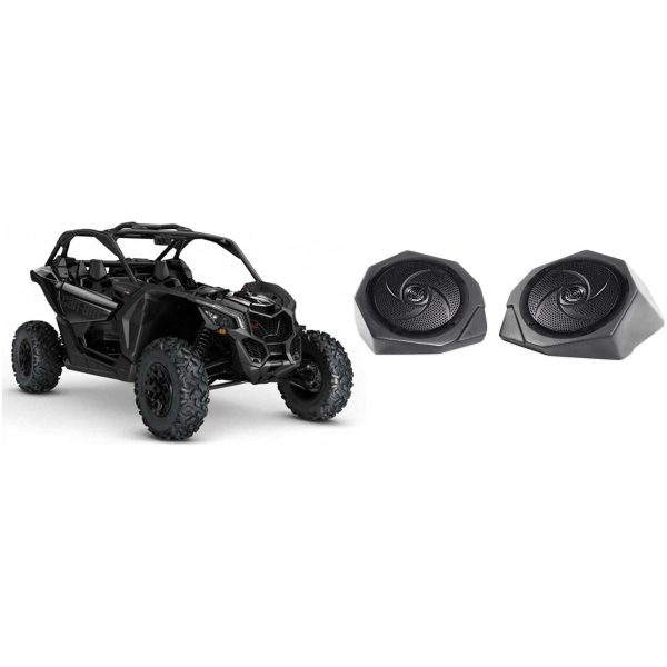 6.5  Rockville Speakers for Can-Am Maverick X3+ Pod Enclosures Kick Panel Pods For Discount