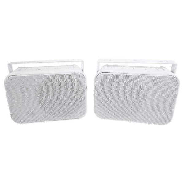 4) Rockville HP65S-8 6.5  Outdoor Speakers+Waterproof Covers Restaurant Bar Cafe Cheap