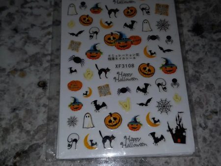 Halloween Nail Art Decals, 12 sheets Hot on Sale