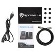 (2) Rockville APM8B 8  Powered Studio Monitors+Active 10  Subwoofer+Foam Pads Online Hot Sale