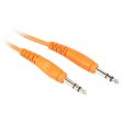 24 Rockville RCTR106O Orange 6  1 4   TRS to 1 4   TRS  Cable 100% Copper Hot on Sale