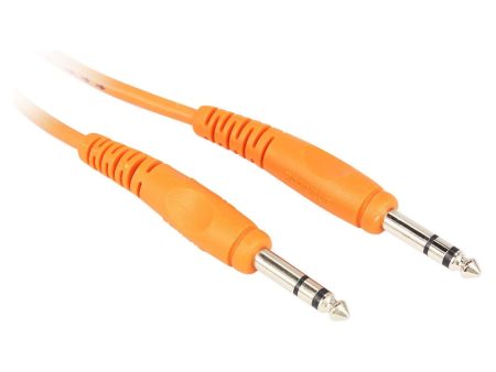 24 Rockville RCTR106O Orange 6  1 4   TRS to 1 4   TRS  Cable 100% Copper Hot on Sale