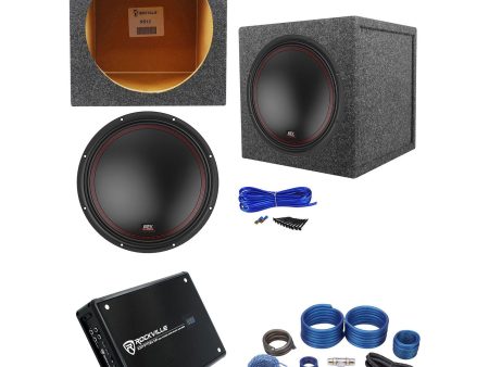 MTX 5512-22 12  800w Subwoofer+Sealed Sub Box Enclosure+Mono Amplifier+Amp Kit Online Sale