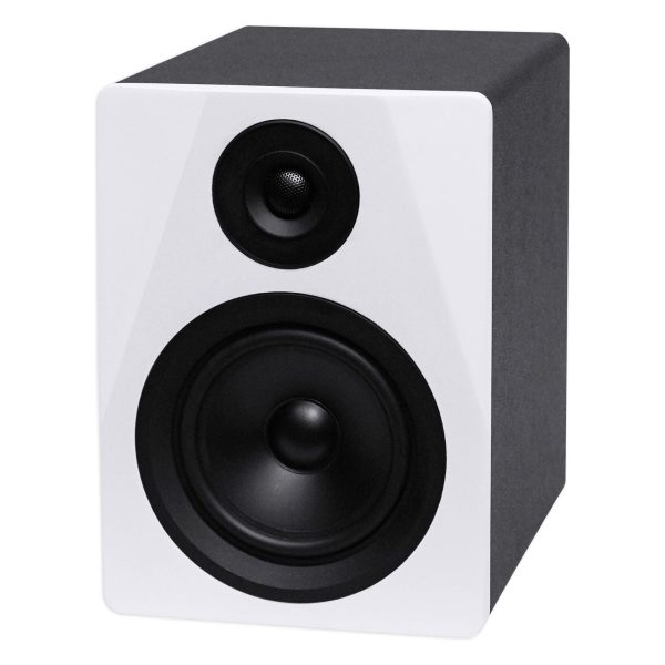 Rockville DPM5W 5.25 inch 2-Way 150W White Active Powered Studio Monitor Speaker on Sale