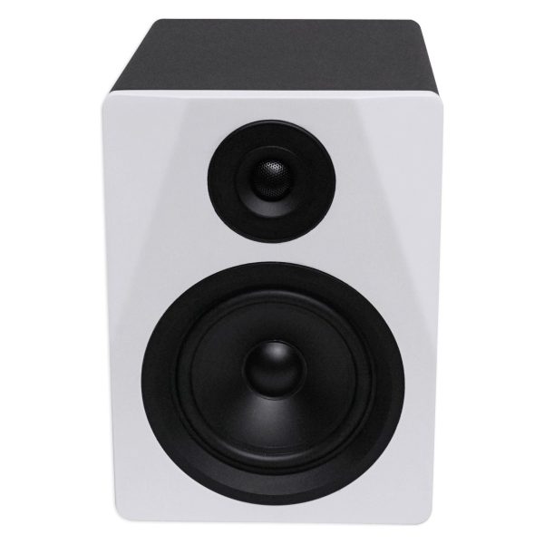 Rockville DPM5W 5.25 inch 2-Way 150W White Active Powered Studio Monitor Speaker on Sale