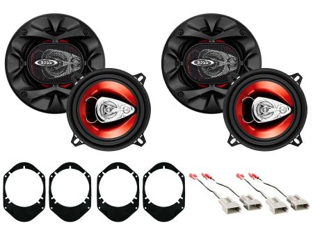 Boss 5.25  Front+Rear Factory Speaker Replacement Kit For 1999-2003 Ford F-150 For Sale