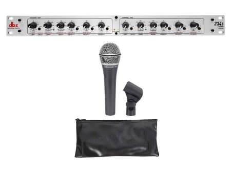 DBX 234S Stereo 2 3 Way Mono 4-Way Crossover+Samson Microphone+Mic Clip Cheap