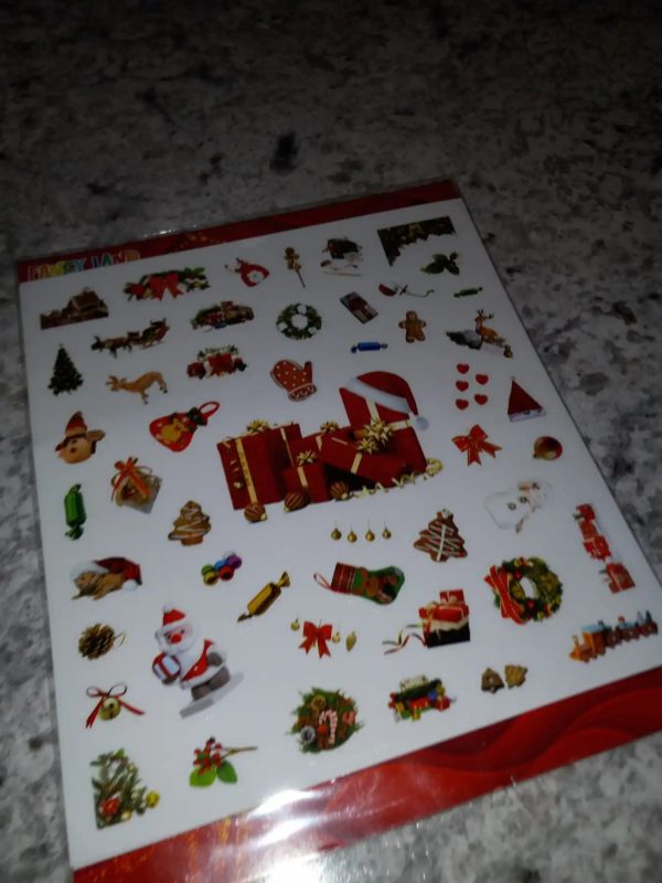 400 Christmas Reuseable Stickers Discount