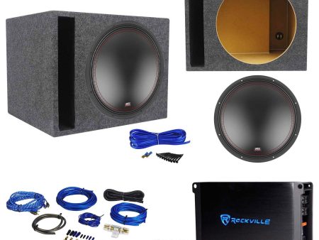 MTX 5515-44 15  800 Watt DVC Car Subwoofer+Vented Sub Box+Mono Amplifier+Amp Kit Discount