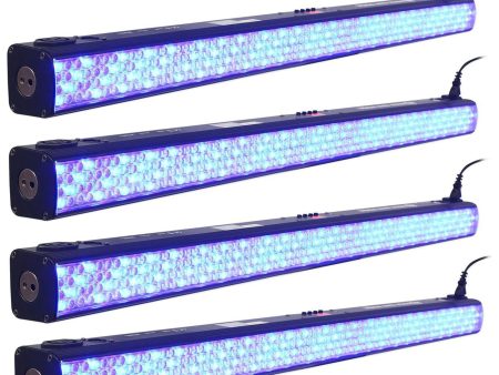 4) American DJ MEGA BAR RGBA 42  Inch RGBA Wash Lights w  DMX or RF Control Sale