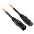 4 Rockville RCXFM3P-O Orange 3  Female to Male REAN XLR Mic Cable 100% Copper Discount