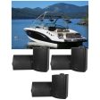 (6) Rockville HP5S Black 5.25  Marine Box Speakers with Swivel Bracket For Boats Cheap