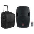 Rockville BPA12 12  Powered 600w DJ PA Speaker w  Bluetooth+Rolling Travel Bag Fashion