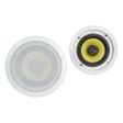 6) Rockville HC65B-LED 6.5  500 Watt In-Ceiling Home Theater Speakers w Blue LED Supply