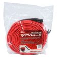 4 Rockville RCXFM100P-R Red 100  Female to Male REAN XLR Mic Cable 100% Copper Online now