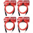 4 Rockville RCXMB10-R Red 10  Male REAN XLR to 1 4   TRS Balanced Cables on Sale