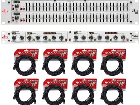 DBX 231S Dual 31 Band Graphic Equalizer Audio Rack Mount EQ+Compressor+Cables Online