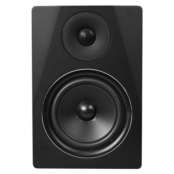 2) Rockville DPM6B 6.5  420w Active Studio Monitors+Stands+Headphones+Mic and Shield Hot on Sale