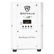 (10) Rockville RockWedge LED RGBWA+UV Rechargeable Wireless DMX White Up-Lights Sale