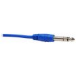 8 Rockville RCTR103BL Blue 3  1 4   TRS to 1 4   TRS Cable 100% Copper Sale