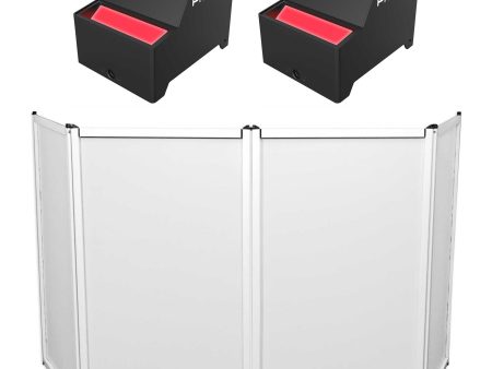 (2) Chauvet DJ Freedom CYC Wireless Battery Wide Wall Wash Up Lights+Facade Hot on Sale