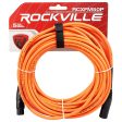 8 Rockville RCXFM50P-O Orange 50  Female to Male REAN XLR Mic Cable 100% Copper Sale