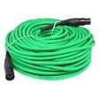 8 Rockville RCXFM100P-G Green 100  Female to Male REAN XLR Mic Cable 100% Copper Online