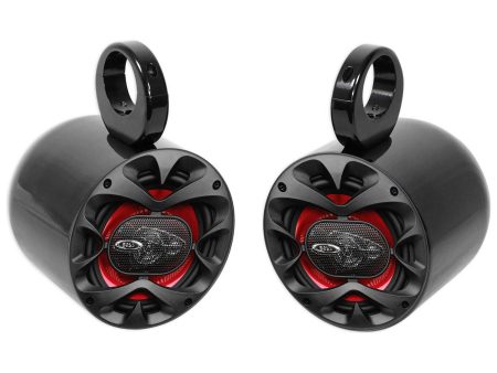 Pair Jeep Wrangler Boss 6.5  300w 3-Way Car Audio Rollbar Soundbar Speakers Sale