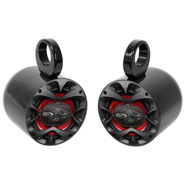 Pair Jeep Wrangler Boss 6.5  300w 3-Way Car Audio Rollbar Soundbar Speakers Sale