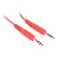 4 Rockville RCTR110R Red 10  1 4   TRS to 1 4   TRS  Cable 100% Copper Online Hot Sale