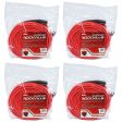 4 Rockville RCXFM100P-R Red 100  Female to Male REAN XLR Mic Cable 100% Copper Online now