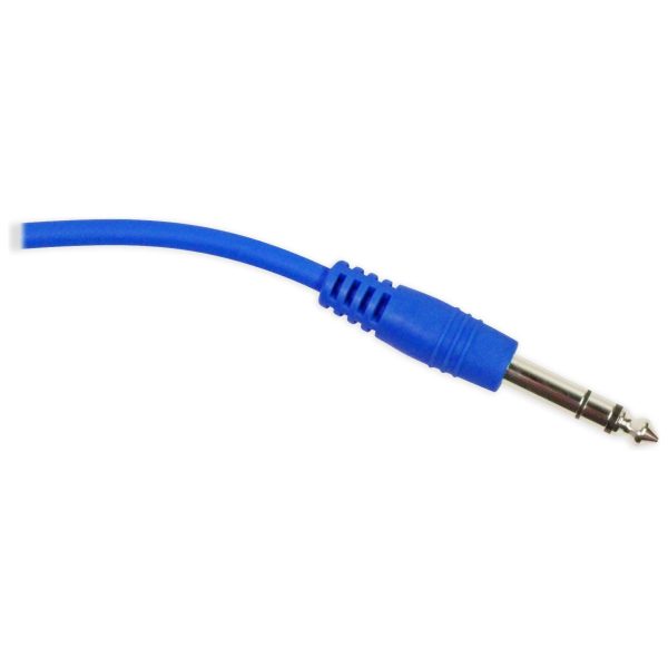 8 Rockville RCTR103BL Blue 3  1 4   TRS to 1 4   TRS Cable 100% Copper Sale