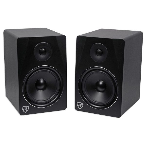 (2) Rockville APM8B 8  Powered Studio Monitors+Active 10  Subwoofer+Foam Pads Online Hot Sale