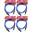 4 Rockville RCXMB6-BL Blue 6  Male REAN XLR to 1 4   TRS Balanced Cables Fashion