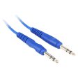 8 Rockville RCTR103BL Blue 3  1 4   TRS to 1 4   TRS Cable 100% Copper Sale